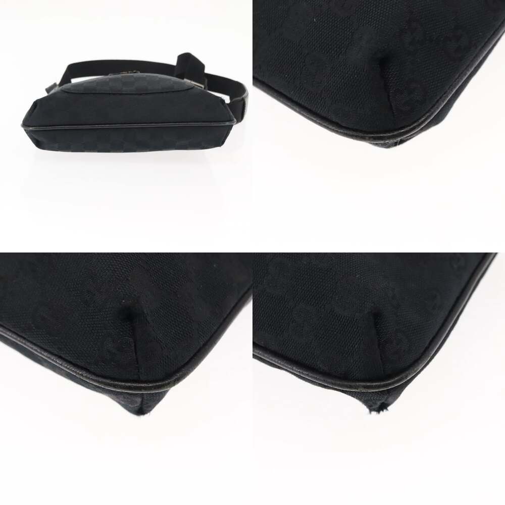 GUCCI GG Canvas Shoulder Bag Black Silver - Picture 10 of 13